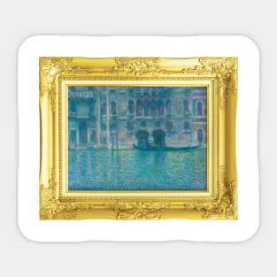 MONET - Palazzo da Mula, Venice (1908) by Claude Monet Sticker